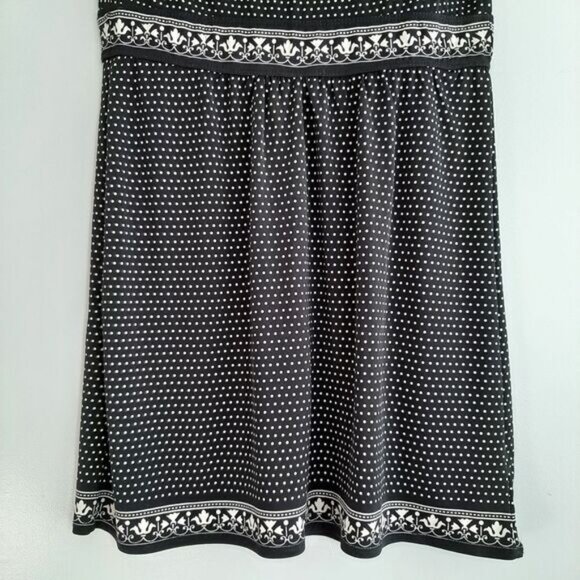 MAX STUDIO Babydoll Stretch Soft V-Neck Tank Top B&W Sz S - Picture 9 of 10